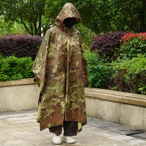Bảo vệ áo mưa nút Mưa Poncho người lớn Thời trang áo mưa ngoài trời Đi Bộ Đường Dài mưa CAPE trùm đầu áo mưa