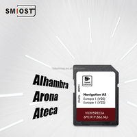 Carte mémoire SD pour mise à jour de la carte GPS, changement de CID, logiciel de navigation SMIOST pour Seat AS V22 Alhambra Ibiza Leon Europe