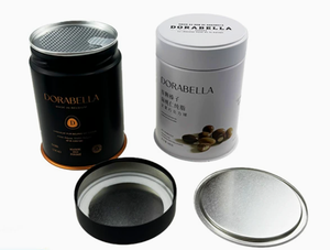 Lata Redonda de Hojalata de Grado Alimenticio con Sello Soldado y Tapa Fácil de Abrir, Materiales Reciclados para Nueces, Chocolate, Granos de Café y Dulces - Product Image 1