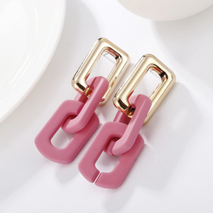 Arete de moda vibe para mujer, pendientes de estilo simple, coloridos y dulces, para playa, con revestimiento de <span class=keywords><strong>color</strong></span> caramelo, <span class=keywords><strong>verano</strong></span> <span class=keywords><strong>2022</strong></span> - Product Image 2