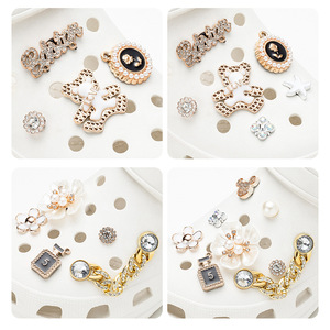 Cave accessoires fleur personnalité bricolage matériel femmes strass bijoux amovible chaussure boucle chaussures breloques - Product Image 4
