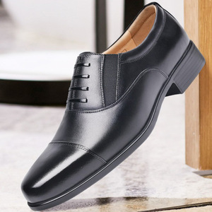 รองเท้าหนังผู้ชายแบบทางการสำหรับธุรกิจ ทำงาน สำนักงาน รองเท้าอ็อกซ์ฟอร์ด ไซส์ใหญ่ สีดำ - Product Image 3