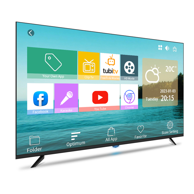 Small LCD 12V 32/55/70/85 Inch 120Hz LED 4K Android Smart TV for Hotel Use