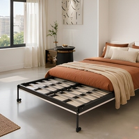 Lit mural Murphy blanc moderne avec armoire à hauteur réglable, gain de place pour chambre à coucher et chambre d'amis