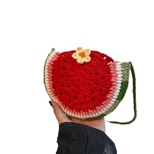 Vente en gros d'artisanat traditionnel patrimoine culturel immatériel embrayages tissés à la main pour femmes aspect tissé de fruits de pastèque <span class=keywords><strong>sac</strong></span> fini - Product Image 5