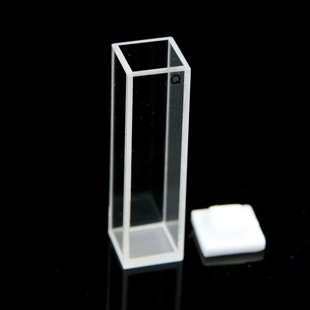 Customized Laboratory High UV transmission optical flow cell quartz cuvette