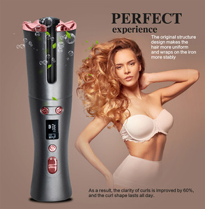 Auto Rotating Curling Iron Rechargeable <strong>Cordless</strong> <strong>Automatic</strong> <strong>Curler</strong> Professional Curl Iron 360 Hair <strong>Curler</strong> - Product Image 3