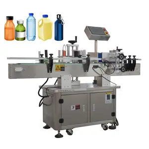 Hochwertige halbautomatische flaschen-etikettiermaschine etikettiermaschine flache flasche