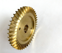 Turbine en laiton usinée sur mesure avec gorge de clavette, diverses tailles, pour pompe à eau, pièces de rechange en cuivre