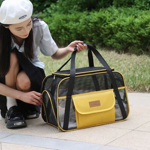 Breathable Mesh <b>Pet</b> <b>Carrier</b> Bag Portable Travel Handbag for Small Cat Dog Outdoor Carrying <b>Pet</b> Tote Bag - Product Image 4