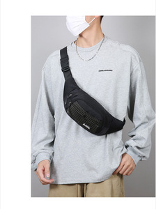 Retro Plaid PatternChest Bag Tactical Fanny Pack With Zipper Closure Oxford Material <b>Large</b> Capacity Durable Design Shoulder Bag - Product Image 6
