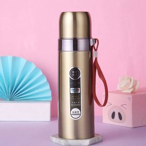 ขวดน้ำกีฬาเก็บความร้อนความเย็น ขนาด 500 มล. ผลิตจากโรงงานขายส่ง วัสดุสแตนเลส 304 พร้อมสายสะพาย ขวดสุญญากาศแบบกระสุน - Product Image 5
