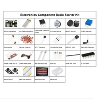 Kit d'apprentissage DIY OKY1004-3 avec circuits intégrés, transistors, capteurs et condensateurs pour ateliers d'électronique