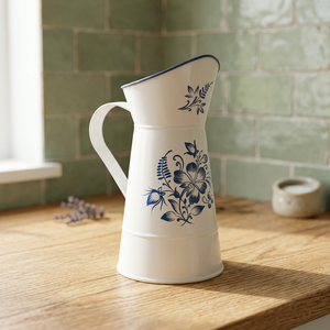 Pichet en fer galvanisé avec revêtement émaillé - Product Image 1