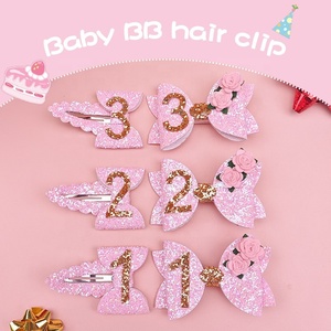 Mini pinzas para el pelo estilo western para niños al por mayor, horquillas con flores y cinta de tela ecológica para el cuidado del medio ambiente - Product Image 6