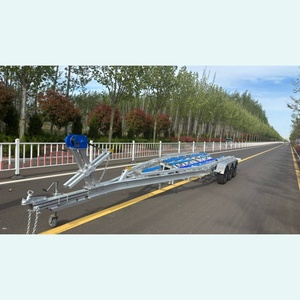 <span class=keywords><strong>Remorque</strong></span> de <span class=keywords><strong>bateau</strong></span> en aluminium à frein hydraulique à trois essieux de 10 m pour <span class=keywords><strong>bateau</strong></span> de 33 pieds Meilleur prix avec VIN&DOT&CE pour le déplacement et le transport de bateaux - Product Image 3