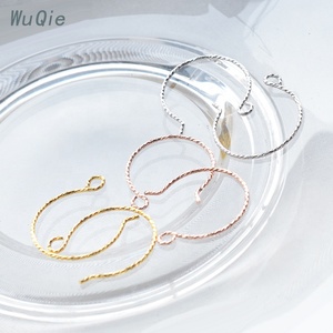 Wuqie Thời Trang Bạc 925 Phát Hiện Trang Sức Hình Bán Nguyệt <span class=keywords><strong>Hoop</strong></span> Earring Hooks Cho DIY Jewelry Làm Các Loại Của Bông Tai Móc - Product Image 5