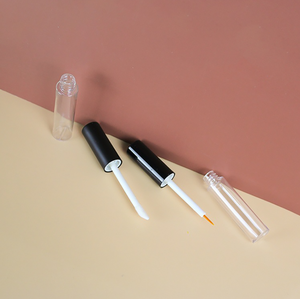 5ml sérigraphie cosmétique en plastique mince longue lèvre glaçure Tube muet argent motif oeil <span class=keywords><strong>noir</strong></span> Tube Eyeliner marbre Mascara apprêt - Product Image 3