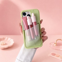 Casing HP Lip Gloss Minimalis Silikon Anti Benturan untuk iPhone