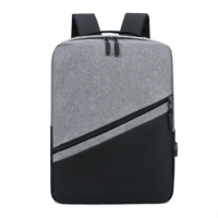 Promotion spéciale étanche USB charge biais bande fermeture à glissière affaires simple trois pièces sac à dos
