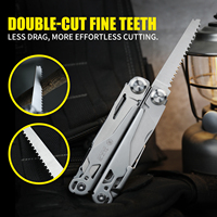 Pince multifonction Xhandle MT-01 19-en-1 avec lame en acier 440A, lime, clé, ouvre-bouteille, finition sablée, robuste, EDC pour le camping
