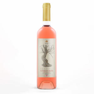 <span class=keywords><strong>Vin</strong></span> Blanc Semi-Sec Géorgien BARBOLI Rose, Raisin Saperavi, 13% ABV, 0.75L, Notes de Baies Douces, Vente en Gros - Product Image 1
