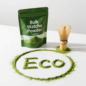 Thé Matcha Cérémonial en Gros, Marque Privée, Poudre 99% Pure de Qualité Alimentaire en Bouteille, Fût, Sac et Emballage en Boîte - Product Image 1