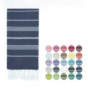 Wholesale Quick Drying Travel Towel Sofa Cotton Turkish Blanket Oversized Bath Towels Turkish Beach Tassel Towels