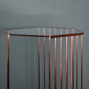 Nicro matrimonio evento lusso oro matrimonio cilindro piedistallo visualizzazione torta <span class=keywords><strong>Stand</strong></span> tavolo intagliato telaio in rete <span class=keywords><strong>Stand</strong></span> forniture per feste - Product Image 4