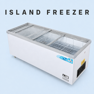 Commercial <b>Sliding</b> Glass Door Island Freezer Large Capacity Direct Cooling Chest Deep KC-2000-GE KC-2000-GE - Product Image 2