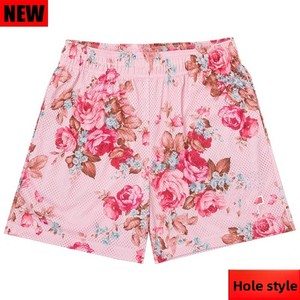 Pantaloncini Sportivi Unisex Stile Americano per Uomo e Donna, <span class=keywords><strong>Shorts</strong></span> Estivi a Tre Quarti, Traspiranti in Rete, Comodi e Lunghi fino al Ginocchio - Product Image 3