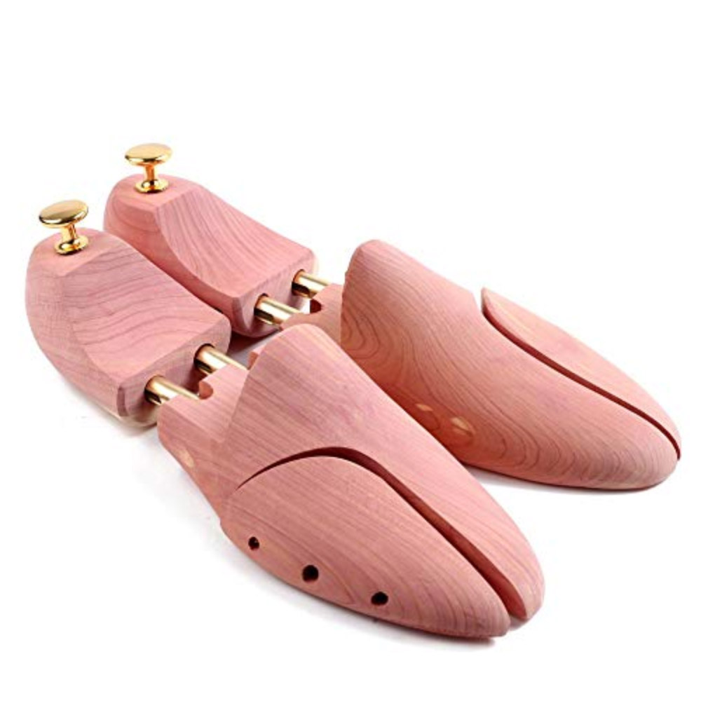 Men's And Women's Twin Tube Adjustable Red Big Wood Shoe Trees