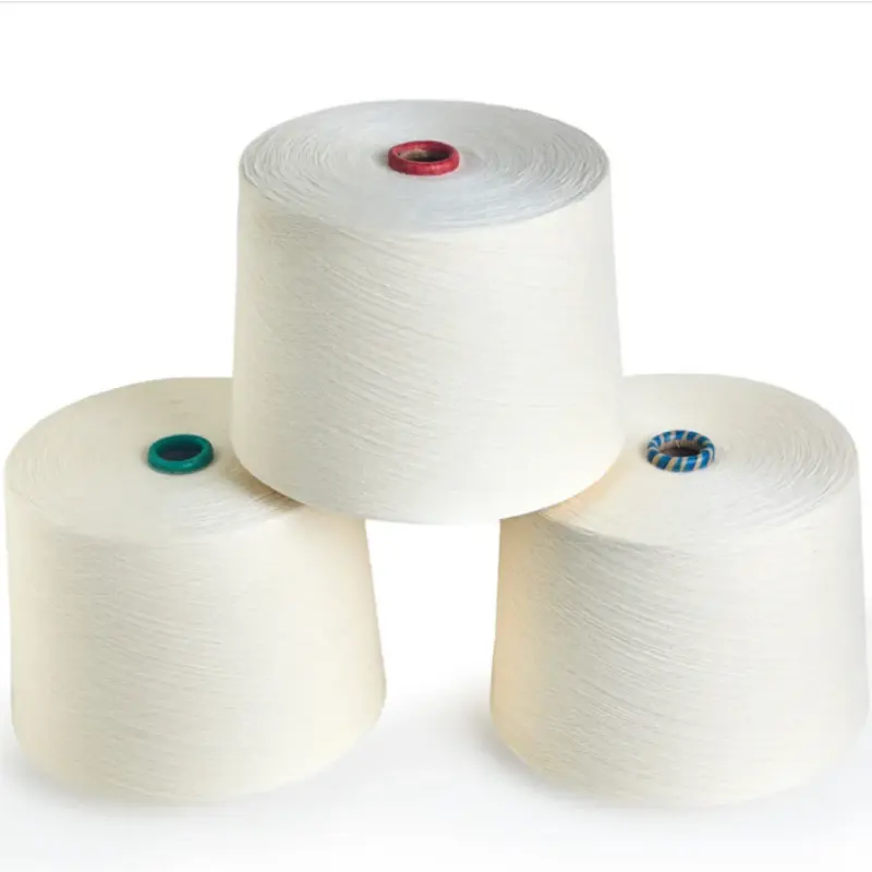 Peine de algodón de alta resistencia hilado compacto R30s 40s 50s/1 hilo de algodón peinado para tejer