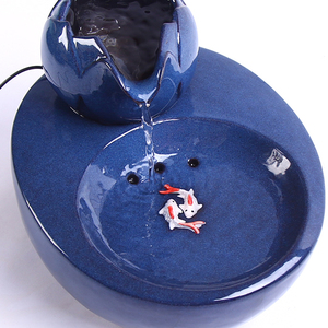 ZMaker 1L <strong>Ceramic</strong> Dog Drinking Dispenser Custom Pet Automatic Bowl <strong>Cat</strong> Water <strong>Fountain</strong> - Product Image 3