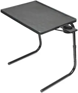 Folding Tv Tray Table And Cup Holder With 6 Height And 3 Angle Adjustments The Original Tv Tray Laptop Computer Table Stand