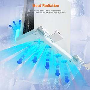 Support mural multifonction Kit de support mural stable en métal avec 2 supports de contrôleur et support de casque pour console <span class=keywords><strong>PS5</strong></span> - Product Image 2