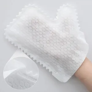 10PCS Disposable Eco-Friendly <b>Dust</b> Cleaning Gloves Non-woven Fish Scale Design Zenidoo Brand White 23x20cm Kitchen Use Clean - Product Image 1