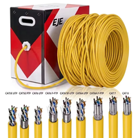 Câble réseau Ethernet Cat6 FTP haute vitesse pour extérieur et intérieur, blindé, en cuivre nu, avec alimentation, LSZH PE
