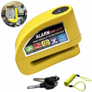 Accesorios al por Mayor para Motocicletas, Bicicletas y Scooters, <span class=keywords><strong>Candado</strong></span> para Ruedas Impermeable Antirrobo con <span class=keywords><strong>Alarma</strong></span> y Características de Seguridad - Product Image 1