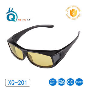 แว่นตาสำหรับมองกลางคืน เลนส์สีเหลืองอ่อน UV400 กรอบพีซีโพลาไรซ์ เลนส์ TAC แว่นตาขับรถกลางคืน รุ่น 3 ป้องกันแสงแดด - Product Image 4