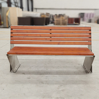Banc d'extérieur en WPC, banc public de parc, lattes de banc en bois de remplacement pour mobilier de jardin, banc en bois dur pour patio