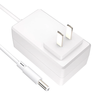 Adaptador de Corriente de Pared con Logotipo Personalizado, ABS, Fijo, No Desmontable, Enchufe Plano de 2 Pines para EE. UU., Cable CC Integrado, Cargador de Pared, Fuente de Alimentación CC