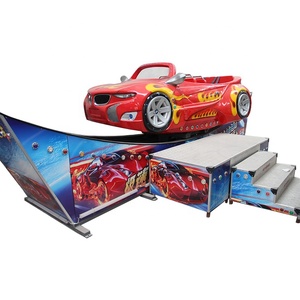 Chine Park People Like Real Factory Innovative Kids Amusement Park Products Rides Double Wave Mini Flying Car For Sale - Product Image 1