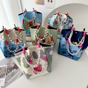 <span class=keywords><strong>Sac</strong></span> fourre-tout à <span class=keywords><strong>bandoulière</strong></span> en polyester tricoté vintage, avec fermeture magnétique et motif floral, modèle 2026, version améliorée en usine - Product Image 6