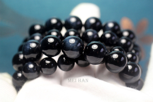 Pulsera <span class=keywords><strong>de</strong></span> <span class=keywords><strong>Ojo</strong></span> <span class=keywords><strong>de</strong></span> Tigre Azul Natural Meihan, Cuentas Redondas Lisas <span class=keywords><strong>de</strong></span> <span class=keywords><strong>Piedra</strong></span> para Diseño y Fabricación <span class=keywords><strong>de</strong></span> Joyería DIY - Product Image 5