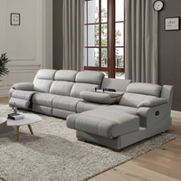 Sofá Cama Esquinero Convertible Eléctrico Reclinable Modular Moderno y Multifuncional en Forma de L para Muebles de Sala de Estar