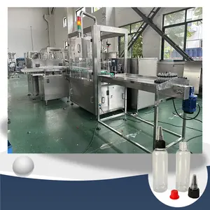 Automatic 30ml 75ml Cosmetic Lotion Perfume Dropper Bottle Liquid Filling Capping Machine For Bottling Packing