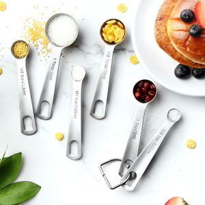 7-Pieces đo cup + 6-Pieces Đo muỗng thép không gỉ nấu ăn đo ly và Thìa bộ - Product Image 3