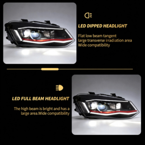 <span class=keywords><strong>Nuevos</strong></span> Faros LED para VW Polo MK5 6R 6C 2011-2018, Estilo GTI, Proyector LED Completo, DRL, Señal <span class=keywords><strong>de</strong></span> Giro Secuencial, Plug and Play, 6000K - Product Image 4