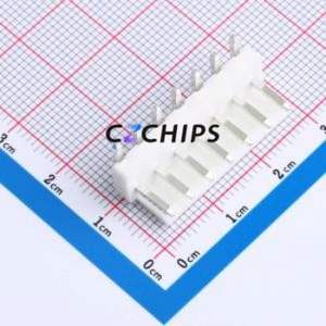 XD-VH-7A7W Wire-to-Board Pin Header Bent Lead Through Hole,P=3.96mm Connector 1x7P 3.96mm Right Angle Insert VH - Product Image 1